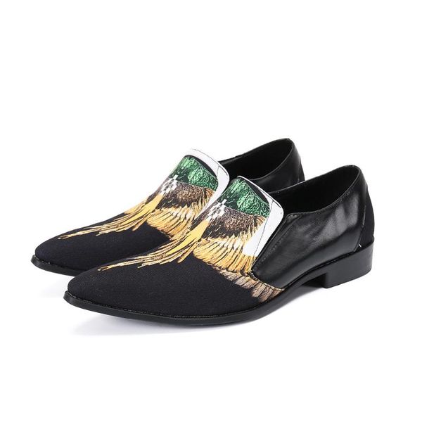 print canvas mens oxfords breathable patchwork italy shoes fashion mens pointed toe dress shoes slip on spring autumn new style, Black
print canvas mens oxfords breathable patchwork italy shoes fashion mens pointed toe dress shoes slip on spring autumn new style, Black