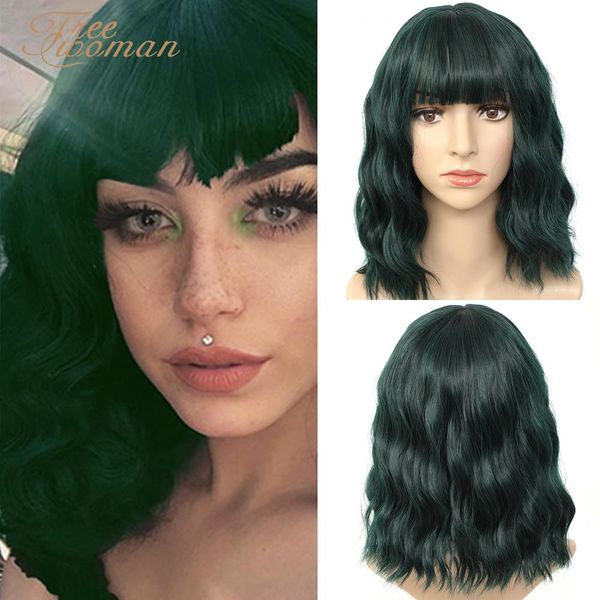 oman green synthetic wig lolita short bob wig with bangs cosplay water wave synthetic hair wigs for women american style, Black;brown
oman green synthetic wig lolita short bob wig with bangs cosplay water wave synthetic hair wigs for women american style, Black;brown