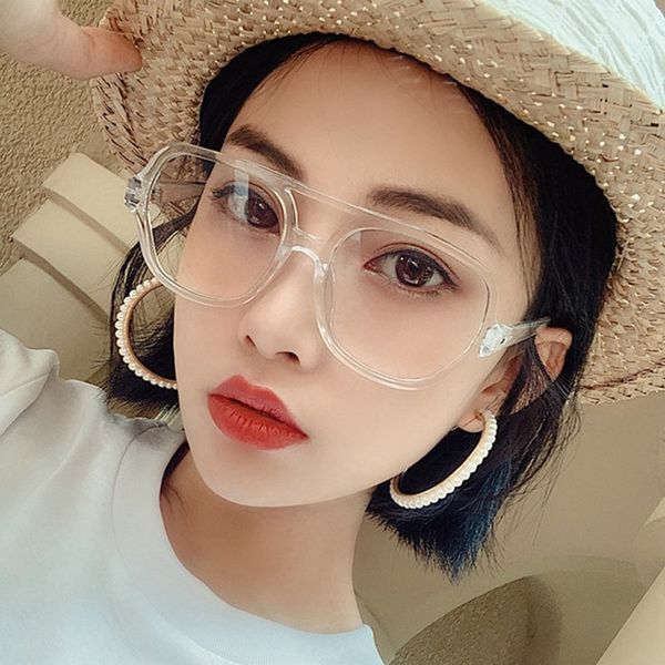 anti-blue light new women eyeglasses brands deign double beam clear eye glasses vintage square plastic men glasses 2020, Black
anti-blue light new women eyeglasses brands deign double beam clear eye glasses vintage square plastic men glasses 2020, Black