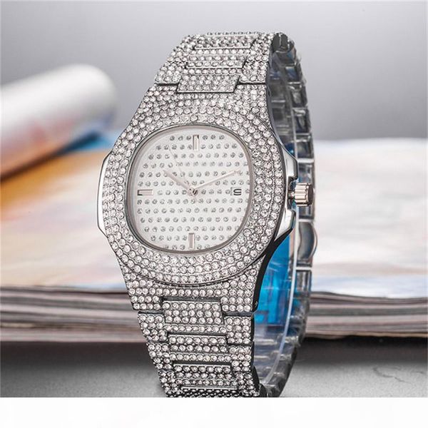 luxury designer full diamond iced out watch for mens women square quartz wristwatches relogio masculino montre de luxe, Slivery;brown
luxury designer full diamond iced out watch for mens women square quartz wristwatches relogio masculino montre de luxe, Slivery;brown