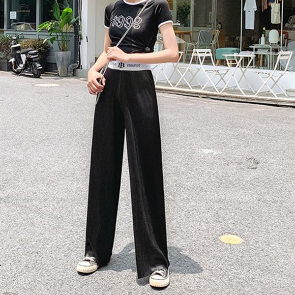 широкая зубочистка широкой ноги женщин ли wanjun складки широко ноги письма высокой талии брюки летних брюки зубочистки, Black;white
широкая зубочистка широкой ноги женщин ли wanjun складки широко ноги письма высокой талии брюки летних брюки зубочистки, Black;white