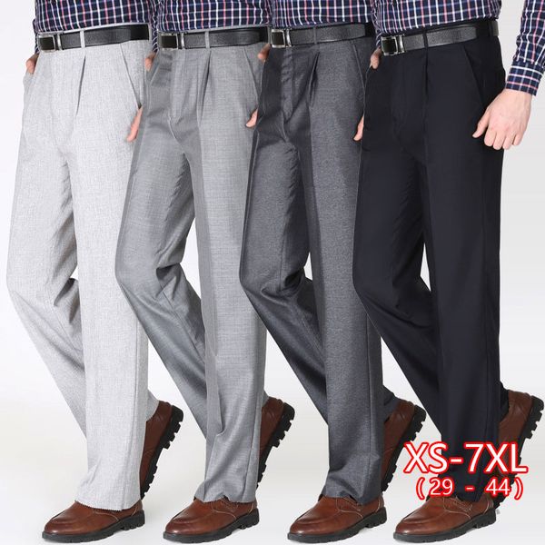 middle-aged men's suits pants summer thin high waist trousers men single pleated business casual dress trousers office wear, Black
middle-aged men's suits pants summer thin high waist trousers men single pleated business casual dress trousers office wear, Black