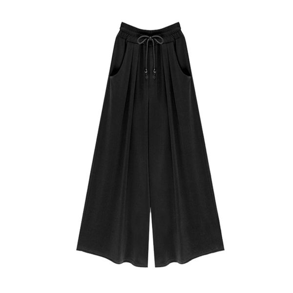 women's pants & capris spring autumn ladies loose streetwear plus size elegant femme wide leg trousers nine points women casaul lace up, Black;white
women's pants & capris spring autumn ladies loose streetwear plus size elegant femme wide leg trousers nine points women casaul lace up, Black;white