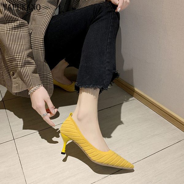 knitting stretch fabrics women pumps breathable comfort pointed toe high heels temperament simple ladies party dress single shoe, Black
knitting stretch fabrics women pumps breathable comfort pointed toe high heels temperament simple ladies party dress single shoe, Black