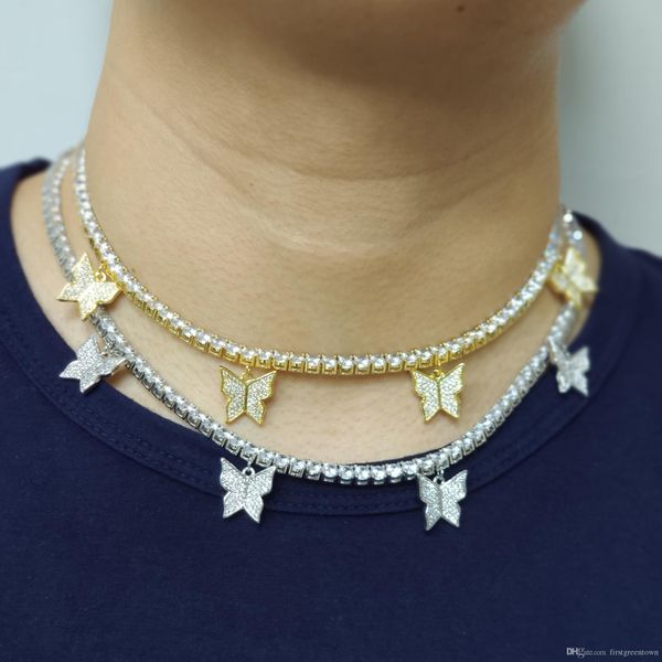 tennis chains necklaces butterfly shape pendant necklace gold silver copper chain for men hip hop rock jewelry
tennis chains necklaces butterfly shape pendant necklace gold silver copper chain for men hip hop rock jewelry