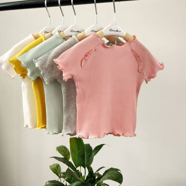2019 new short-sleeved korean clothing children's girl's t-shirt base coat children's clothing t-shirt solid color top, Blue
2019 new short-sleeved korean clothing children's girl's t-shirt base coat children's clothing t-shirt solid color top, Blue