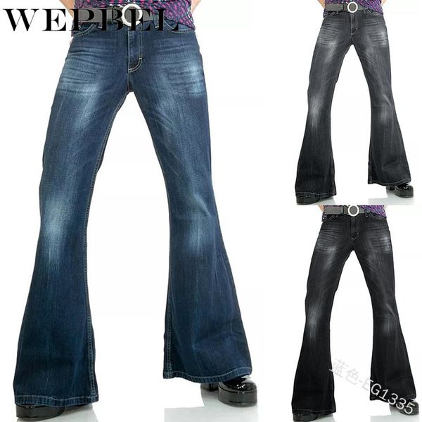 wepbel jeans women's fashion solid color high waist jeans casual bleached vintage denim flare pants, Blue
wepbel jeans women's fashion solid color high waist jeans casual bleached vintage denim flare pants, Blue
