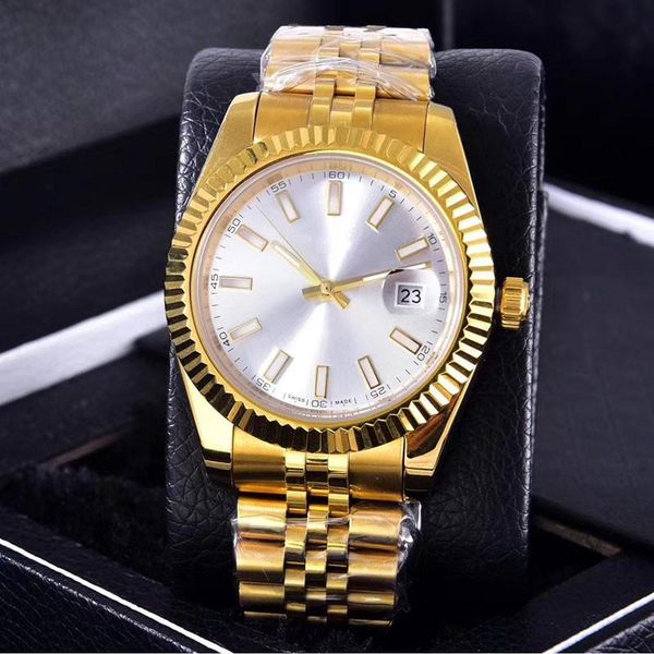 mens fashion stainless steel luxe wristwayches sapphire solid clasp president mens watches male wristwatches with calendar casual watch 05, Slivery;brown
mens fashion stainless steel luxe wristwayches sapphire solid clasp president mens watches male wristwatches with calendar casual watch 05, Slivery;brown