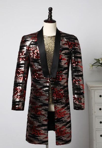 sequins blazer men long suits designs jacket mens stage costumes singers clothes star style dress punk rock masculino homme, White;black
sequins blazer men long suits designs jacket mens stage costumes singers clothes star style dress punk rock masculino homme, White;black