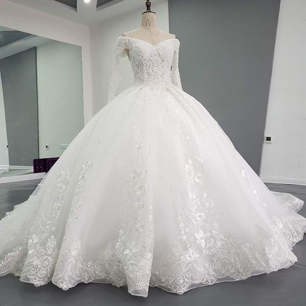 robe 2021 wedding dresses beaded plus size real p bridal gowns luxury sweetheart lace long sleeves wedding ball gowns, White
robe 2021 wedding dresses beaded plus size real p bridal gowns luxury sweetheart lace long sleeves wedding ball gowns, White