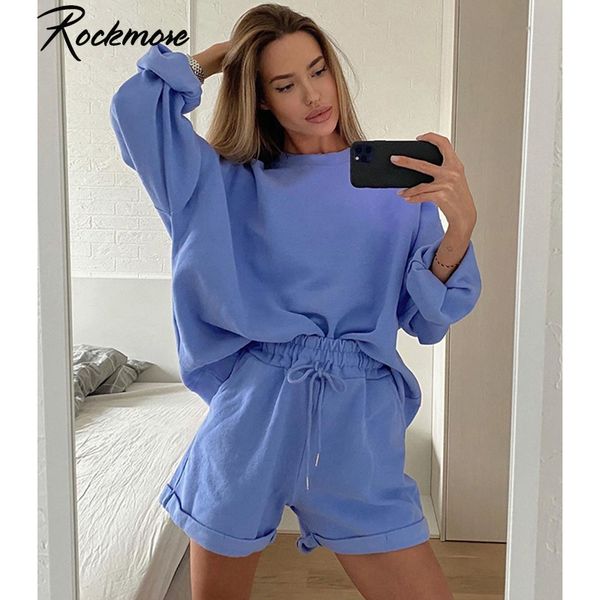 rockmore long sleeve two piece sets track suit women plus size sweatshirts drawstring shorts autumn streetwear 2 pieces outfits, Black;white
rockmore long sleeve two piece sets track suit women plus size sweatshirts drawstring shorts autumn streetwear 2 pieces outfits, Black;white