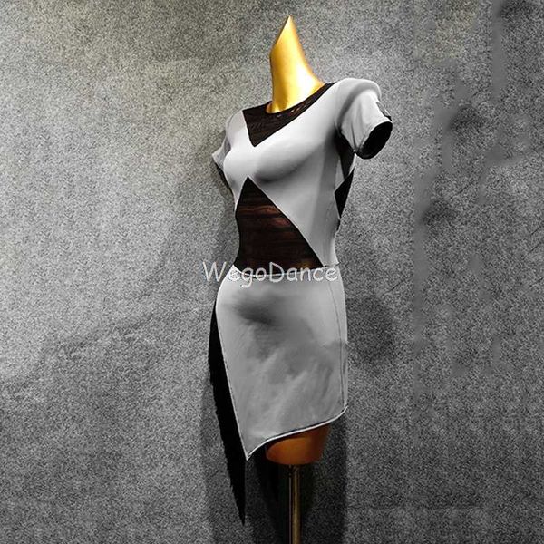 latin dance dress women gray short sleeve irregular tassel performance dresses salsa dancewear, Black;red
latin dance dress women gray short sleeve irregular tassel performance dresses salsa dancewear, Black;red