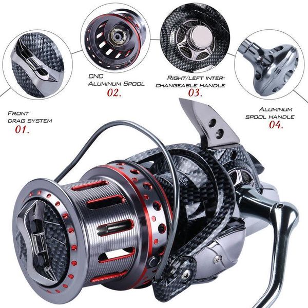 8000-12000 троллинг reelfishing reel cnc обработанные золотника большой емкости металла spinning reel рыбалка лодка big game fishing
8000-12000 троллинг reelfishing reel cnc обработанные золотника большой емкости металла spinning reel рыбалка лодка big game fishing