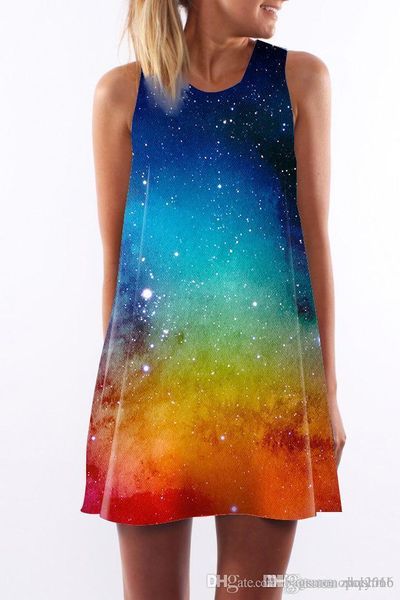women dress summer crew neck summer sling sleeveless hip wrap lady gradual universe star digital print casual pencil dresses size s-xl, Black;gray
women dress summer crew neck summer sling sleeveless hip wrap lady gradual universe star digital print casual pencil dresses size s-xl, Black;gray