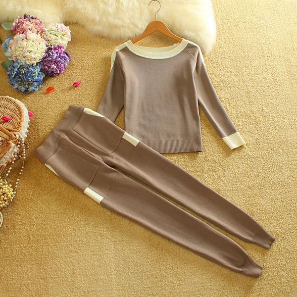 2020 autumn winter women knitted stretch pockets pullovers sweater and pants two-piece suits casual preppy clothing set, Gray
2020 autumn winter women knitted stretch pockets pullovers sweater and pants two-piece suits casual preppy clothing set, Gray