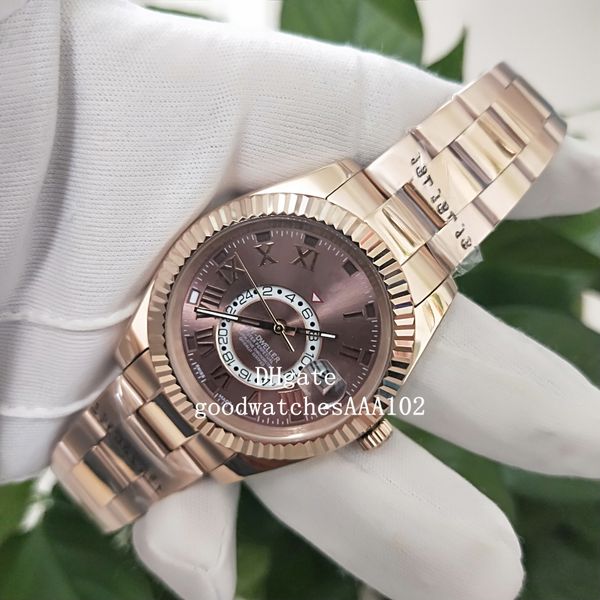 efactory maker mens watch 42mm chocolate dial 18k rose gold sky-dweller 326934 326935 eta 2813 movement automatic mens watch watches, Slivery;brown
efactory maker mens watch 42mm chocolate dial 18k rose gold sky-dweller 326934 326935 eta 2813 movement automatic mens watch watches, Slivery;brown