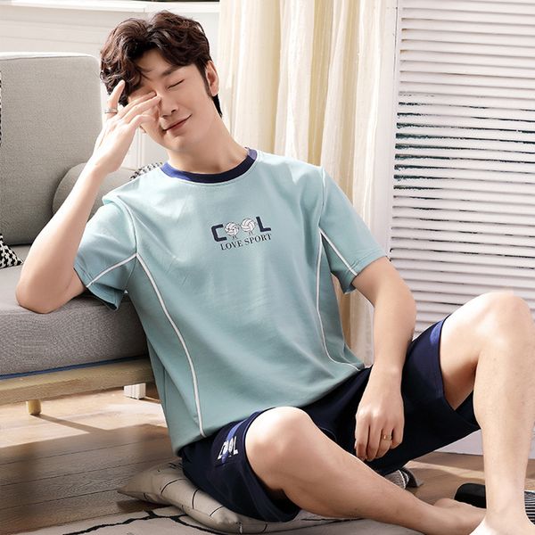 new products pajamas men's suit pure cotton style loose-fit plus-sized short sleeve crew neck shorts summer home wear, Black;brown
new products pajamas men's suit pure cotton style loose-fit plus-sized short sleeve crew neck shorts summer home wear, Black;brown