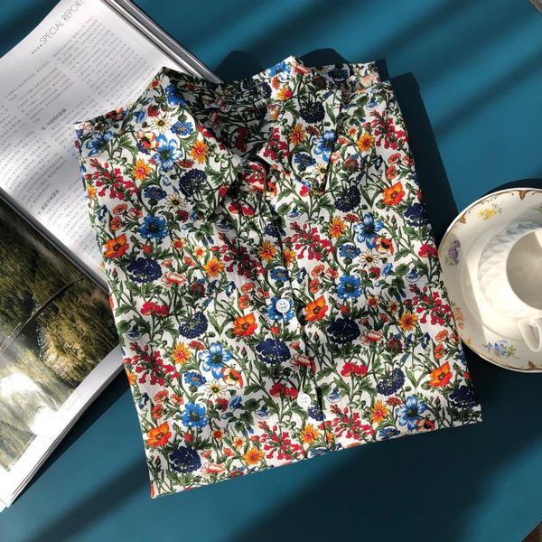 women's blouses & shirts women shirt 20early spring soft romantic floral colorful rich color loose bat sleeve, White
women's blouses & shirts women shirt 20early spring soft romantic floral colorful rich color loose bat sleeve, White