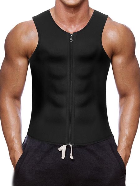 shapers sweat clothes neoprene plastic fitness vest zipper sports sweat-bursting zipper vest fitness clothes for men, Black
shapers sweat clothes neoprene plastic fitness vest zipper sports sweat-bursting zipper vest fitness clothes for men, Black
