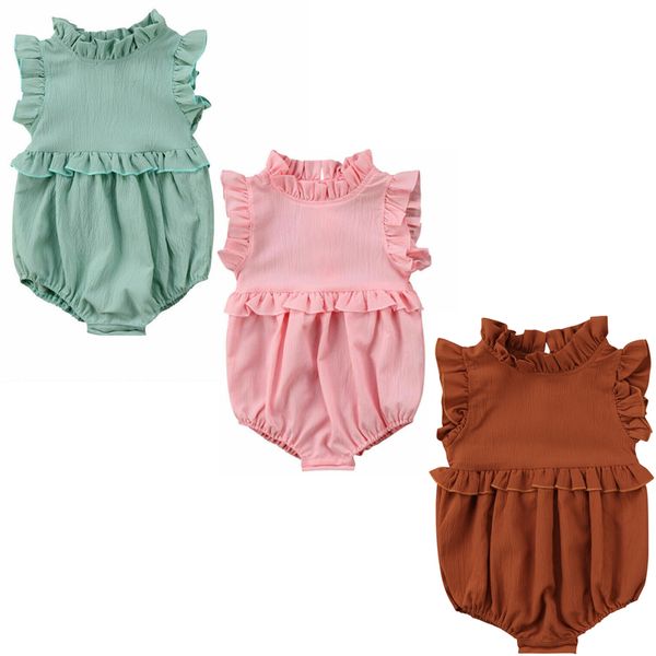 0-24months toddler new born baby girls ruffle princess bodysuits solid color sleeveless jumpsuits summer one pieces clothes, Blue
0-24months toddler new born baby girls ruffle princess bodysuits solid color sleeveless jumpsuits summer one pieces clothes, Blue