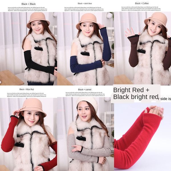 zipw7 w wool sleeve autumn and winter women's lengthened arm protection double-layer thickened gloves sleeve knitted cashmere wool line, Black
zipw7 w wool sleeve autumn and winter women's lengthened arm protection double-layer thickened gloves sleeve knitted cashmere wool line, Black