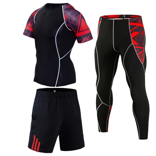 running shorts + t-shirt mens sets summer tracksuit gym training quick-drying tights compressed track suit jogging suit, Black;blue
running shorts + t-shirt mens sets summer tracksuit gym training quick-drying tights compressed track suit jogging suit, Black;blue