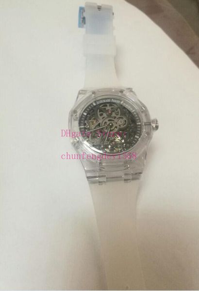 wholesale price luxury watches back transparent black white rubber bracelet steel skeleton 42mm automatic fashion men's wristwatches, Slivery;brown 
wholesale price luxury watches back transparent black white rubber bracelet steel skeleton 42mm automatic fashion men's wristwatches, Slivery;brown