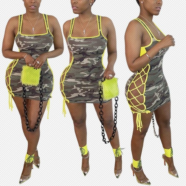 w8264 one-piece delivery amazon independent station cross-border womens fashion strap camouflage dress, White;black
w8264 one-piece delivery amazon independent station cross-border womens fashion strap camouflage dress, White;black