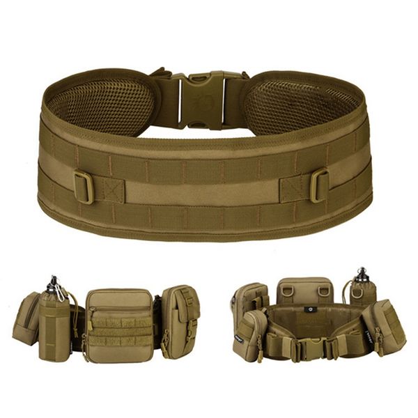 new men army camouflage molle girdle tactical outer waist belt padded cs belt multi-use equipment wide belts, Black;gray
new men army camouflage molle girdle tactical outer waist belt padded cs belt multi-use equipment wide belts, Black;gray