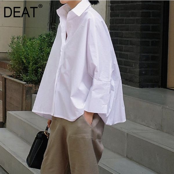 deat 2020 new autumn turn-down collar a-line cotton single breasted shirt female blouse full sleeves wj16800xl, White
deat 2020 new autumn turn-down collar a-line cotton single breasted shirt female blouse full sleeves wj16800xl, White