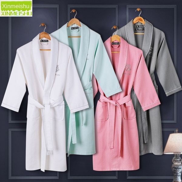 pure nightgown cotton men's and women's waffge bathrobe l nightgown couple's morning robe beauty salon bathrobe
pure nightgown cotton men's and women's waffge bathrobe l nightgown couple's morning robe beauty salon bathrobe