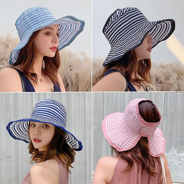 uv-proof women's empty striped bicycle cornice cap cornice cap all-match big brim outdoor cycling sunhat summer sun hat, Blue;gray
uv-proof women's empty striped bicycle cornice cap cornice cap all-match big brim outdoor cycling sunhat summer sun hat, Blue;gray