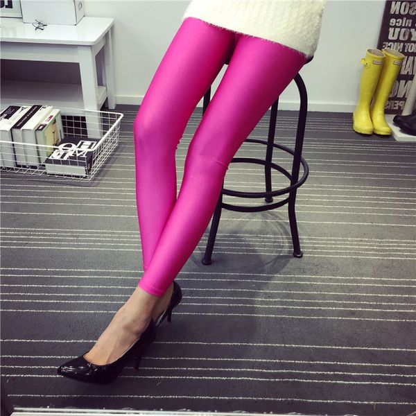new 8 colors solid women casual fluorescent leggings plus size women legging multicolor shiny glossy female elastic pant, Black
new 8 colors solid women casual fluorescent leggings plus size women legging multicolor shiny glossy female elastic pant, Black