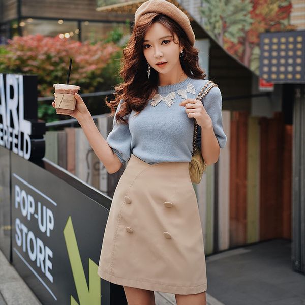 skirts dabuwawa spring high waist double breasted for girls women office lady elegant a-line solid skirt dn1ask005, Black
skirts dabuwawa spring high waist double breasted for girls women office lady elegant a-line solid skirt dn1ask005, Black