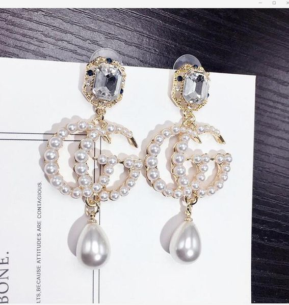 wholesale women crystal letter stud earrings fashion pearl jewelry for women girl statement imitation pearl earrings jewelry, Silver
wholesale women crystal letter stud earrings fashion pearl jewelry for women girl statement imitation pearl earrings jewelry, Silver