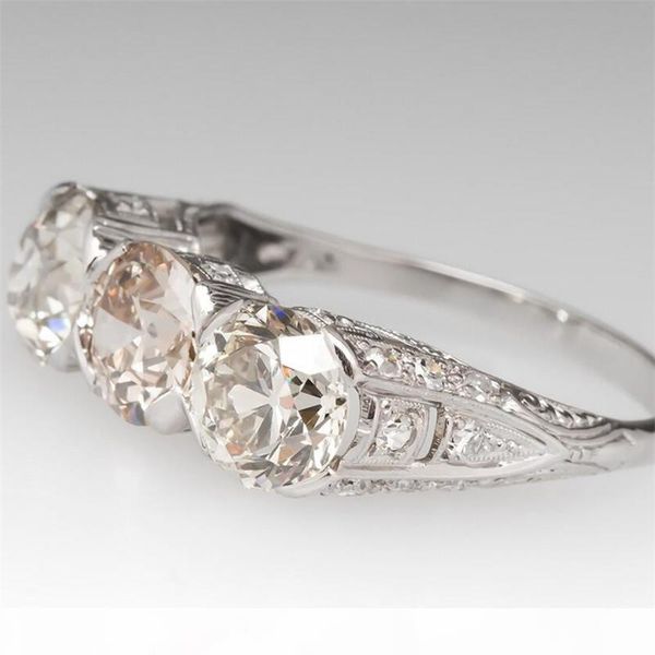 e vintage fashion jewelry 925 sterling silver three stone 5a cubic zirconia cz diamond gemstones women wedding engagement band ring gif, Slivery;golden
e vintage fashion jewelry 925 sterling silver three stone 5a cubic zirconia cz diamond gemstones women wedding engagement band ring gif, Slivery;golden