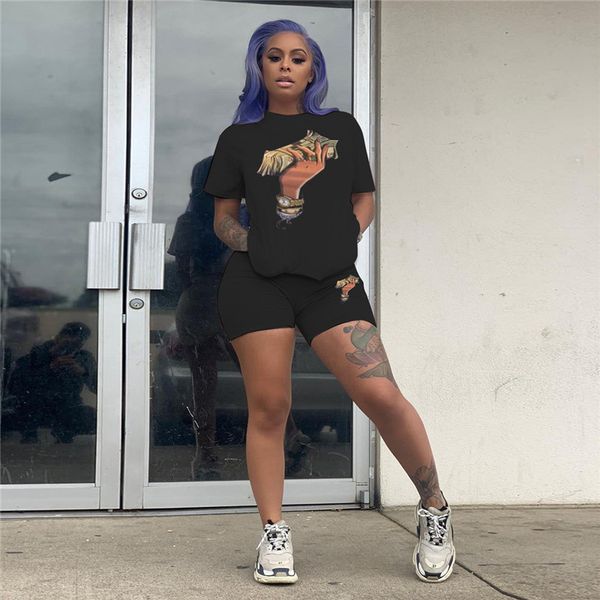 money cartoon print designer tracksuits women summer crew neck running suits pullover shorts clothing sets, Gray
money cartoon print designer tracksuits women summer crew neck running suits pullover shorts clothing sets, Gray