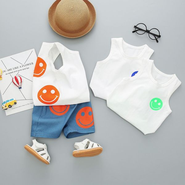 2b2br 20 korean style children's solid color suit men's vest and shorts and women's baby contrast color cotton home clothing, Blue
2b2br 20 korean style children's solid color suit men's vest and shorts and women's baby contrast color cotton home clothing, Blue