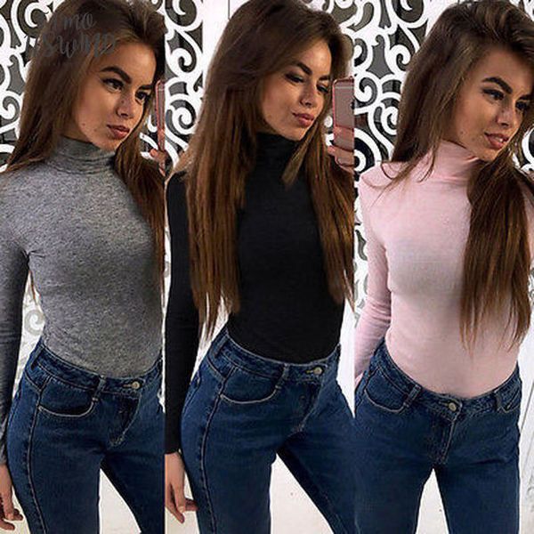 2020 new fashion womens loose tees casual long sleeve t shirt soft cotton shirts turtleneck t shirt, White
2020 new fashion womens loose tees casual long sleeve t shirt soft cotton shirts turtleneck t shirt, White