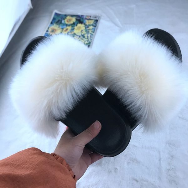 women's fur slippers faux fur fluffy flip flops slipper women plush shoes summer sandals slides large size 36-45 nvlx82, Black
women's fur slippers faux fur fluffy flip flops slipper women plush shoes summer sandals slides large size 36-45 nvlx82, Black