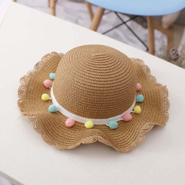 summer new children's cute fur ball wavy edge plus bag shade cap holiday travel coin purse sun hathat sun hat, Yellow
summer new children's cute fur ball wavy edge plus bag shade cap holiday travel coin purse sun hathat sun hat, Yellow