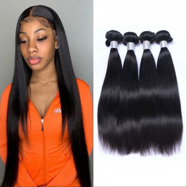 brazilian human hair extensions straight hair weave bundles double weft 4 bundles virgin hair natural color, Black
brazilian human hair extensions straight hair weave bundles double weft 4 bundles virgin hair natural color, Black