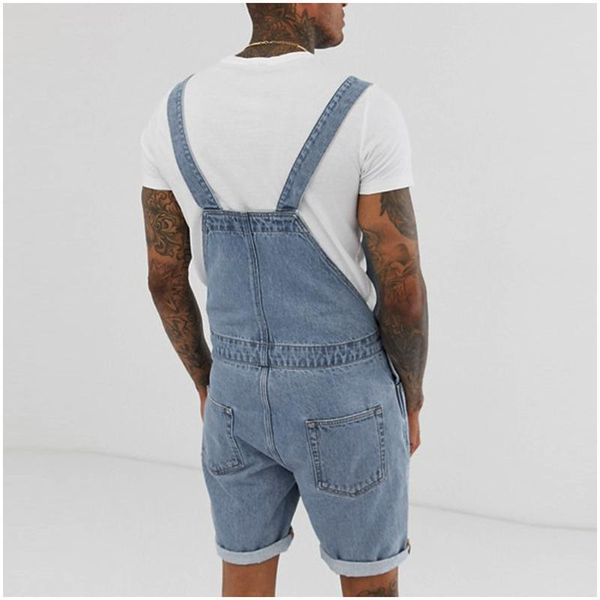 2020 new mens hole hip hop ripped short jeans pocket trousers suspender casual pants jumpsuit playsuit, Blue
2020 new mens hole hip hop ripped short jeans pocket trousers suspender casual pants jumpsuit playsuit, Blue