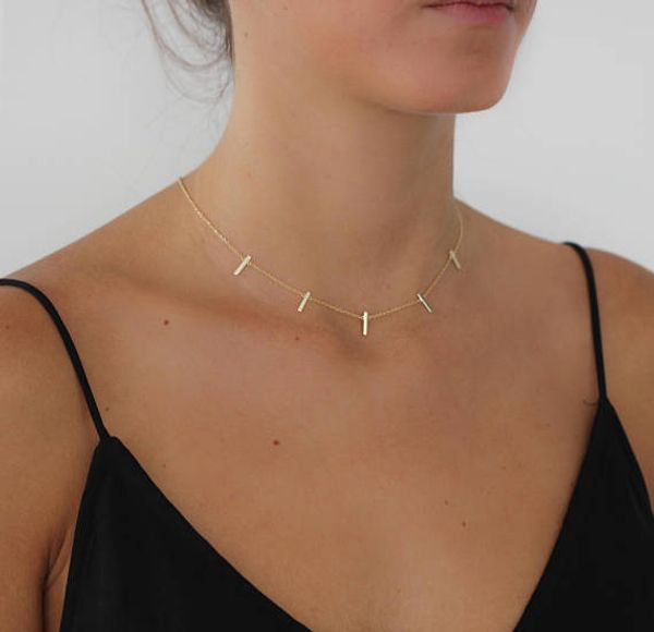 simple bar polished bar dainty delicate 5 link chain charm fashion women wholesale jewelry necklace, Silver
simple bar polished bar dainty delicate 5 link chain charm fashion women wholesale jewelry necklace, Silver