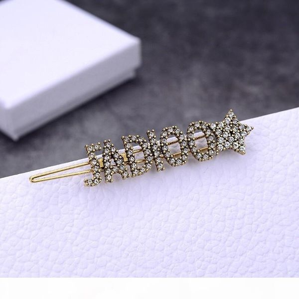s luxury full diamond letters star designer hairpin luxury designer jewelry women hair clips, Golden;silver
s luxury full diamond letters star designer hairpin luxury designer jewelry women hair clips, Golden;silver