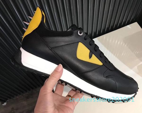 2018 designer casual shoes genuine leather yellow eyes little monsters men casual sneakers sports boots s01, Black
2018 designer casual shoes genuine leather yellow eyes little monsters men casual sneakers sports boots s01, Black