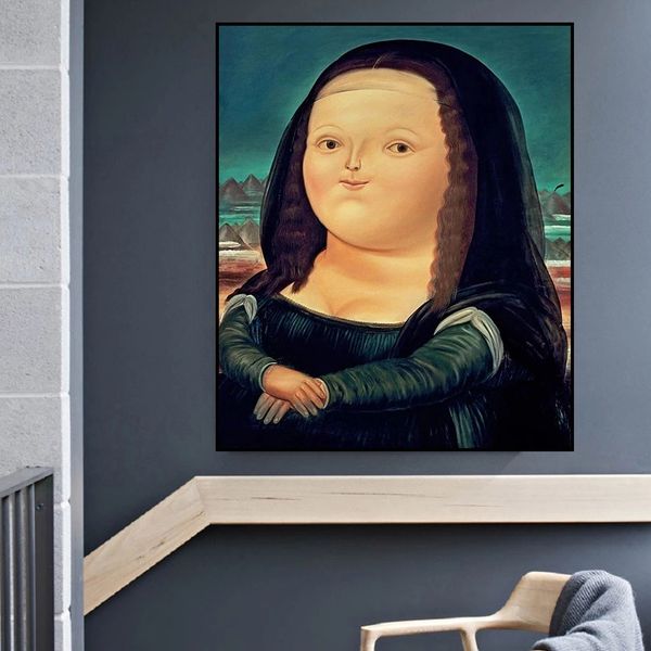spoof mona lisa wall painting factory custom living room decoration art picture poster
spoof mona lisa wall painting factory custom living room decoration art picture poster