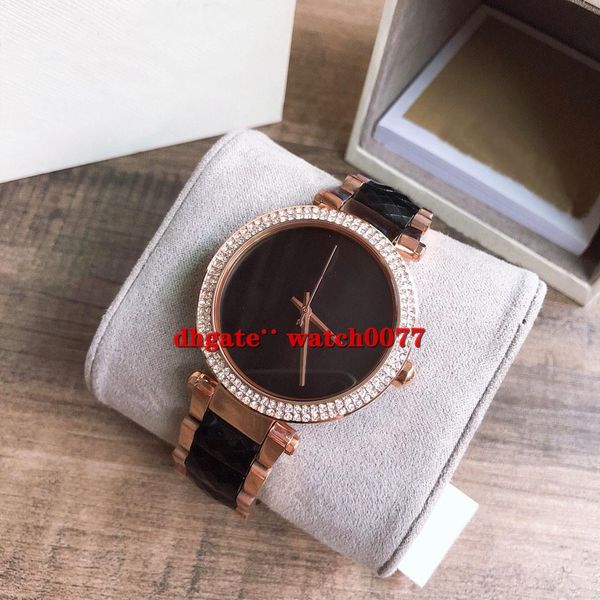 New MK6414 MK6412 Ladies Black Dial Rose Gold Stainless Steel Black Strap Watch 6414 6412
New MK6414 MK6412 Ladies Black Dial Rose Gold Stainless Steel Black Strap Watch 6414 6412