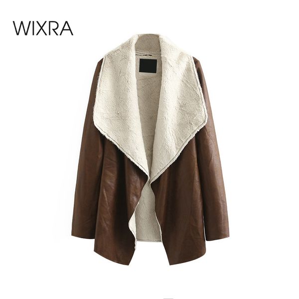 wixra women coat jacket loose faux leather warm overcoats with fur streetwear female casual pu outerwears autumn spring new, Black;brown
wixra women coat jacket loose faux leather warm overcoats with fur streetwear female casual pu outerwears autumn spring new, Black;brown