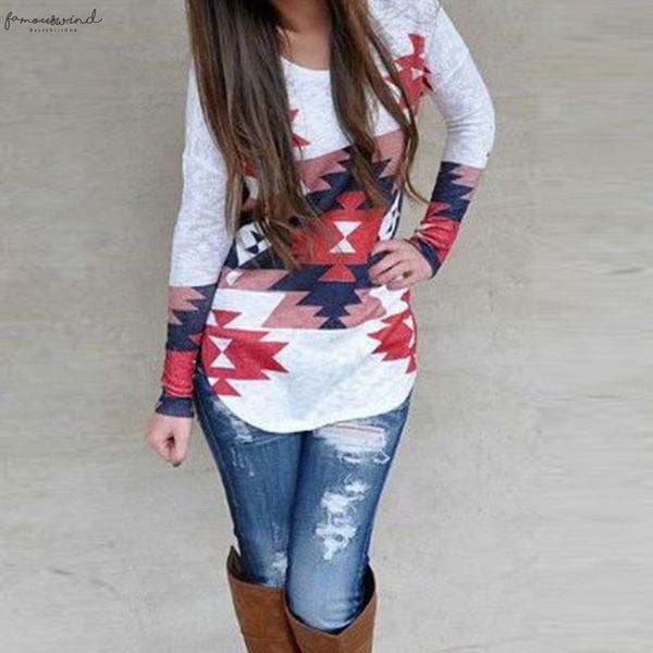 women blouse fashion geometric printed shirt asymmetric long sleeve irregular o neck casual blusas multicolor, White
women blouse fashion geometric printed shirt asymmetric long sleeve irregular o neck casual blusas multicolor, White